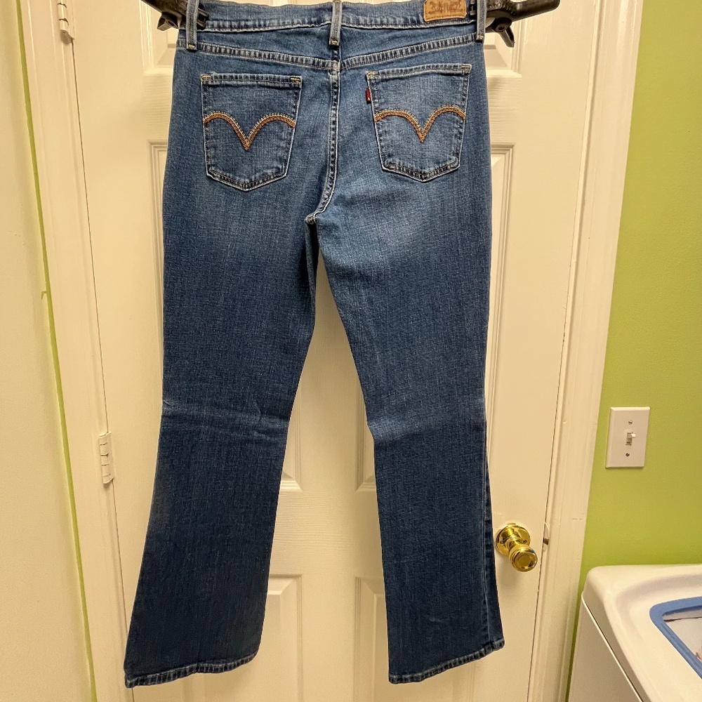 Women's Levi's 515 Embroidered Bootcut, WINE R TAG, 6 x 30.5L - Picture 5 of 14